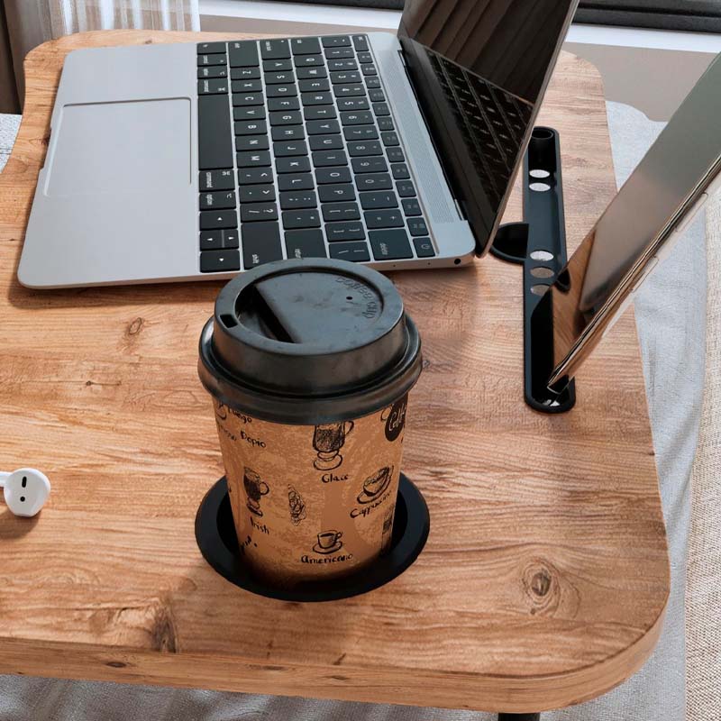 Τραπεζάκι laptop Sedon  χρώμα pine oak 59,2x39,2x26,2εκ. - Pakobazaar
