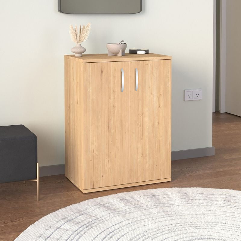 Παπουτσοθήκη - Ντουλάπι Manolo  χρώμα sapphire oak 60x38x81,4εκ.