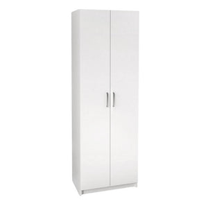 Παπουτσοθήκη Renso  δίφυλλη χρώμα λευκό 59,8x37,8x178,5εκ.