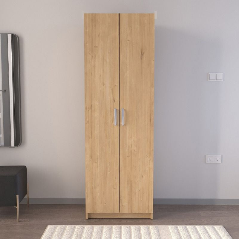 Παπουτσοθήκη Renso  δίφυλλη χρώμα sapphire oak 59,8x37,8x178,5εκ.