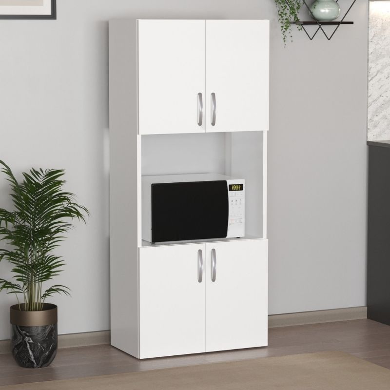 Ντουλάπα κουζίνας Armado  χρώμα λευκό 60x32x140εκ.