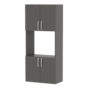 Ντουλάπα κουζίνας Armado  χρώμα ανθρακί 60x32x140εκ.