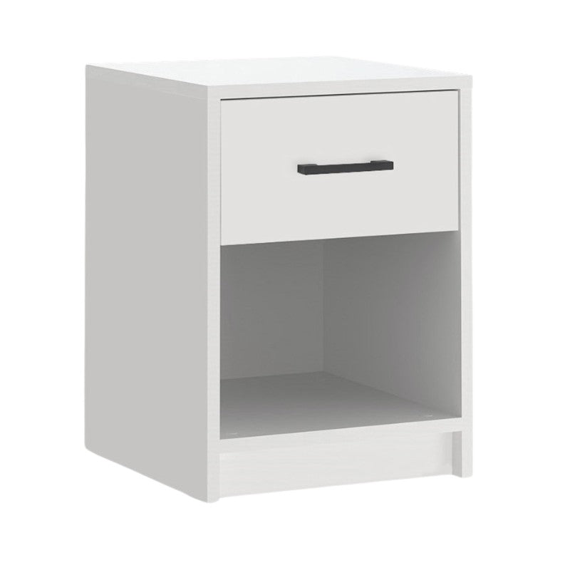 Κομοδίνο Scoty  χρώμα λευκό 40,2x35,3x55εκ.