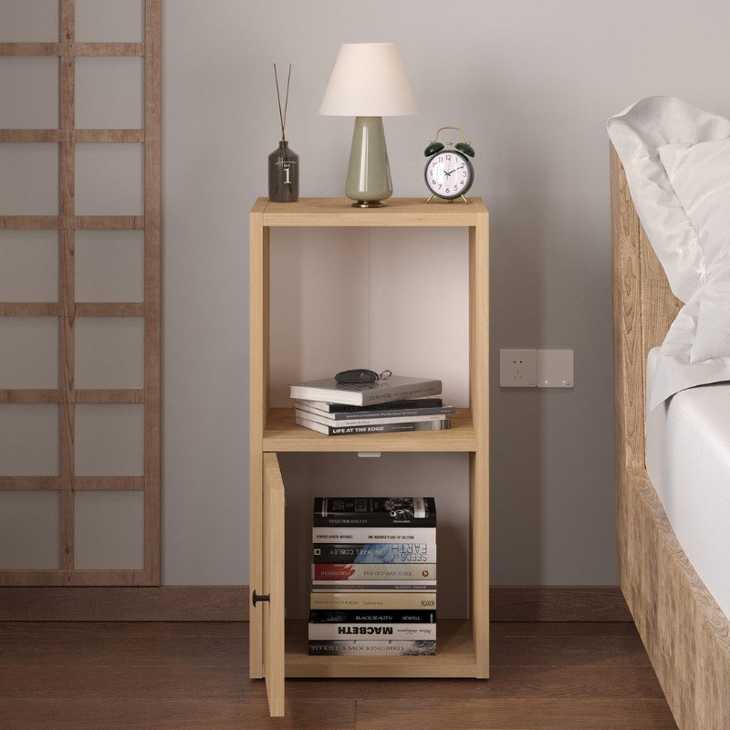 Κομοδίνο Vito  χρώμα sapphire oak 34x30x66,4εκ. - Pakobazaar