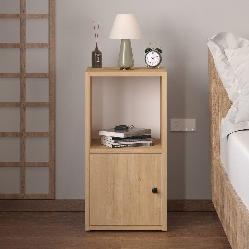 Κομοδίνο Vito  χρώμα sapphire oak 34x30x66,4εκ. - Pakobazaar