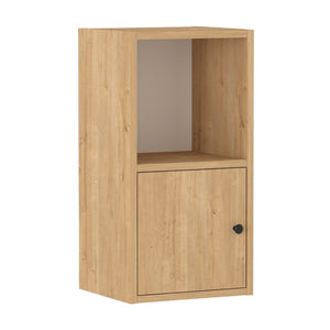 Κομοδίνο Vito  χρώμα sapphire oak 34x30x66,4εκ. - Pakobazaar