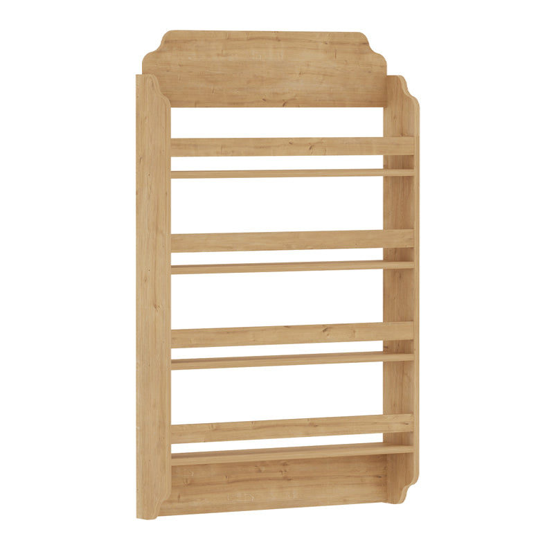 Επιτοίχια βιβλιοθήκη - ραφιέρα Montessori  χρώμα sapphire oak 80x15x132εκ.