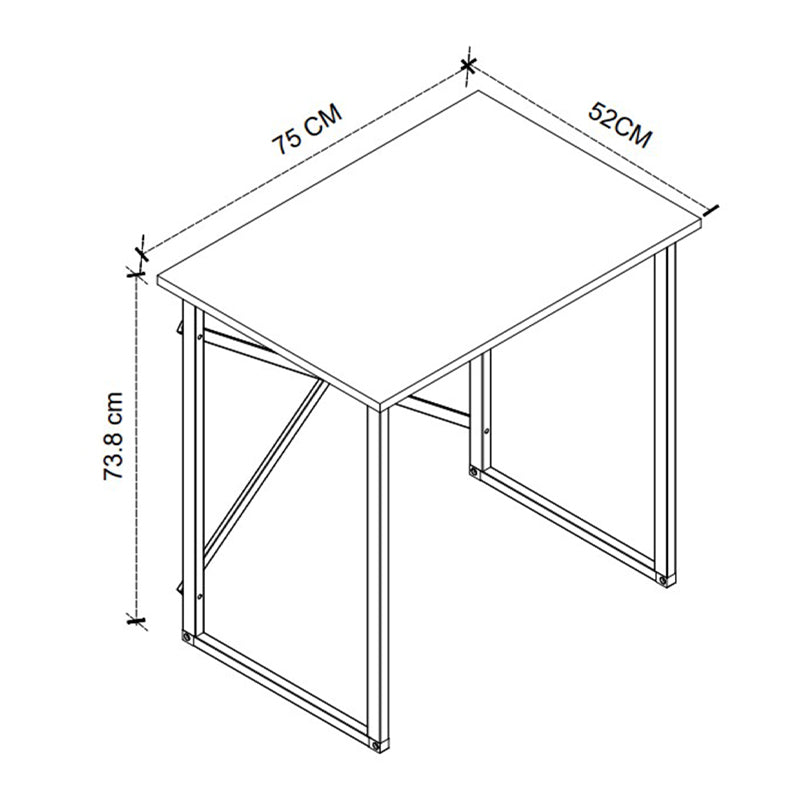 Γραφείο εργασίας Verne  χρώμα pine oak 75x52x73,8εκ. - Pakobazaar
