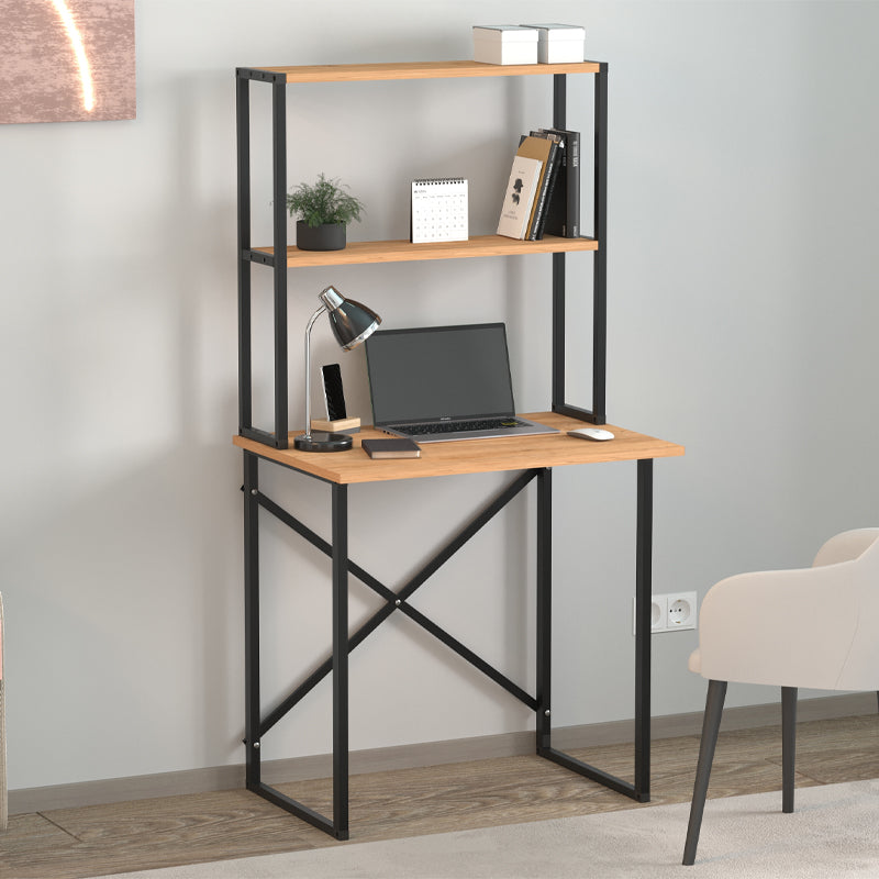 Γραφείο εργασίας Pope  χρώμα pine oak 73x52x146εκ.