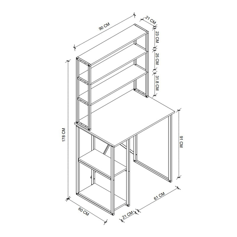 Έπιπλο πλυντηρίου Berkus  χρώμα pine oak 90x60x178εκ. - Pakobazaar