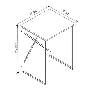 Έπιπλο πλυντηρίου Doyle  χρώμα λευκό 67x60x92,8εκ.