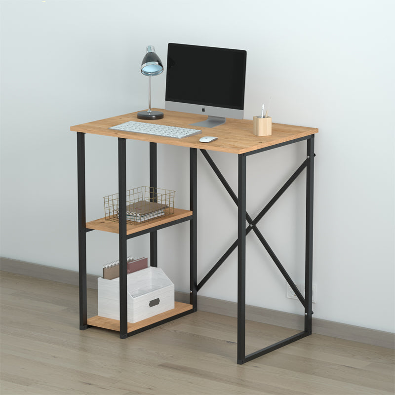 Γραφείο εργασίας Verno  χρώμα pine oak 90x59,8x92,8εκ.