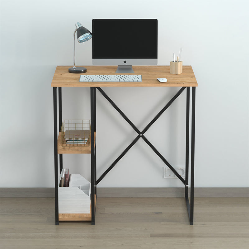 Γραφείο εργασίας Verno  χρώμα pine oak 90x59,8x92,8εκ.