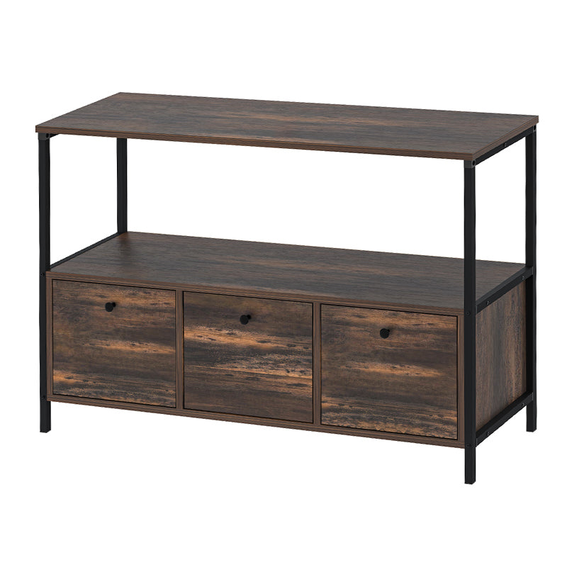 Μπουφές Mars  χρώμα rustic καρυδί 122x36x80,1εκ.