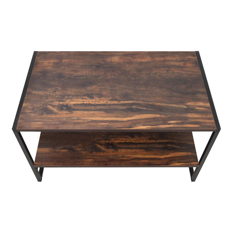 Τραπεζάκι σαλονιού Giza  χρώμα rustic καρυδί 90,2x50,3x50,4εκ. - Pakobazaar
