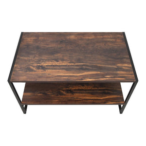 Τραπεζάκι σαλονιού Giza  χρώμα rustic καρυδί 90,2x50,3x50,4εκ. - Pakobazaar