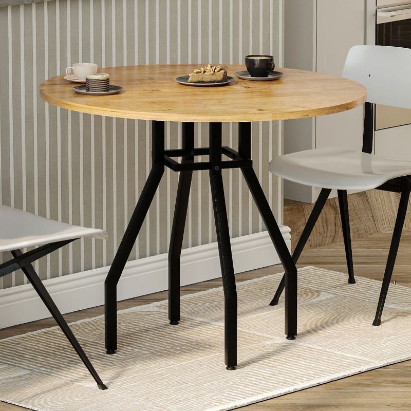 Τραπέζι Roma  χρώμα pine oak Ø80x75εκ. - Pakobazaar