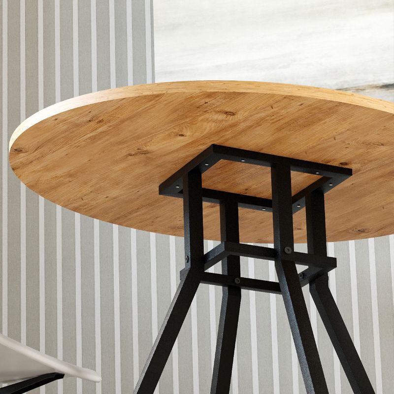 Τραπέζι Roma  χρώμα pine oak Ø80x75εκ. - Pakobazaar