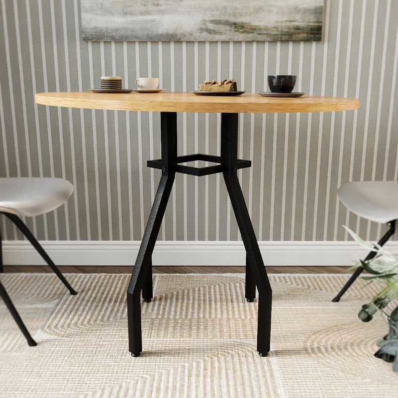 Τραπέζι Roma  χρώμα pine oak Ø80x75εκ. - Pakobazaar
