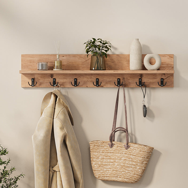 Κρεμάστρα τοίχου Kery  χρώμα pine oak 91x11x20εκ.