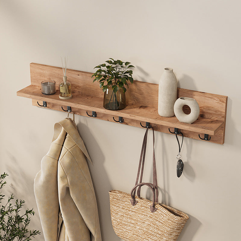 Κρεμάστρα τοίχου Kery  χρώμα pine oak 91x11x20εκ.