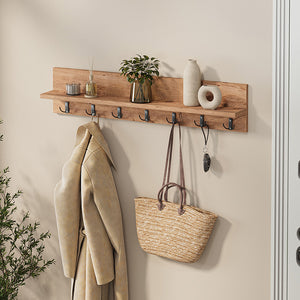 Κρεμάστρα τοίχου Kery  χρώμα pine oak 91x11x20εκ. - Pakobazaar