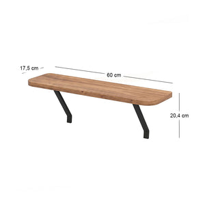 Ραφιέρα τοίχου Barca  χρώμα pine oak 60x17,5x20,4εκ. - Pakobazaar