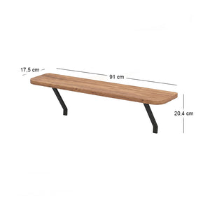 Ραφιέρα τοίχου Barca  χρώμα pine oak 91x17,5x20,4εκ. - Pakobazaar