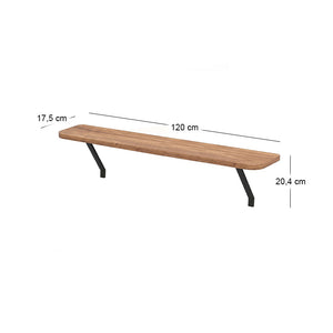 Ραφιέρα τοίχου Barca  χρώμα pine oak 120x17,5x20,4εκ. - Pakobazaar