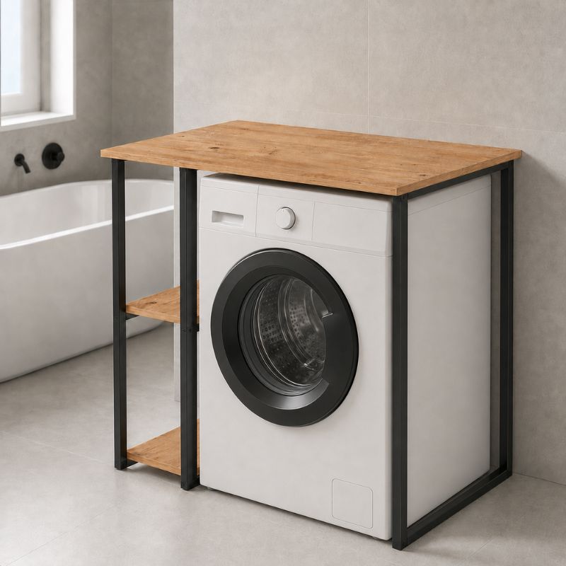 Έπιπλο πλυντηρίου Verno  χρώμα pine oak 90x59,8x92,8εκ.