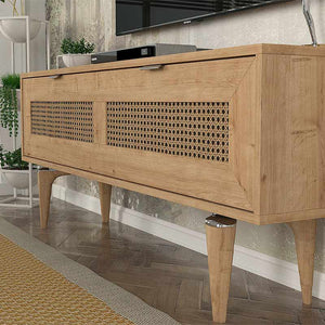 Έπιπλο τηλεόρασης Sirona  χρώμα sapphire oak 140x30x55εκ.