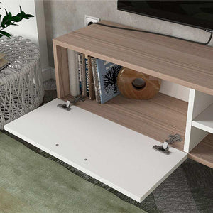 Έπιπλο τηλεόρασης Ceren  χρώμα λευκό - cordoba 149,5x31x131,6εκ.