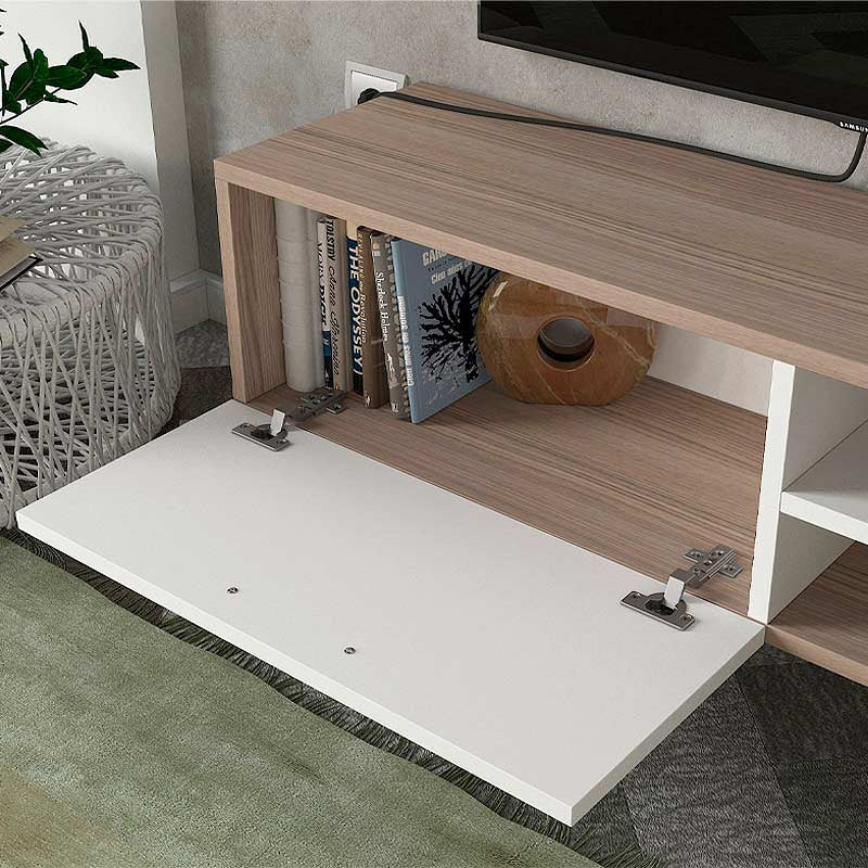 Έπιπλο τηλεόρασης Ceren  χρώμα λευκό - cordoba 149,5x31x131,6εκ.