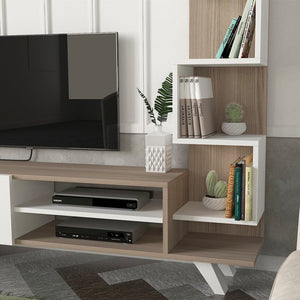 Έπιπλο τηλεόρασης Ceren  χρώμα λευκό - cordoba 149,5x31x131,6εκ.