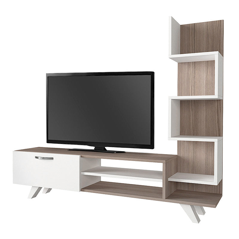 Έπιπλο τηλεόρασης Ceren  χρώμα λευκό - cordoba 149,5x31x131,6εκ.
