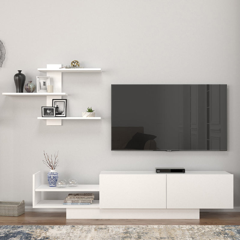 Σύνθεση τηλεόρασης Egemen  χρώμα λευκό 180x32x40εκ. - Pakobazaar