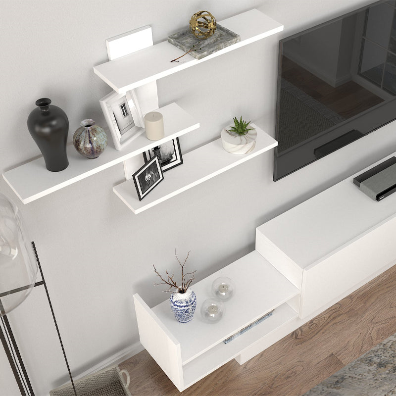 Σύνθεση τηλεόρασης Egemen  χρώμα λευκό 180x32x40εκ. - Pakobazaar