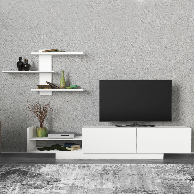 Σύνθεση τηλεόρασης Egemen  χρώμα λευκό 180x32x40εκ. - Pakobazaar