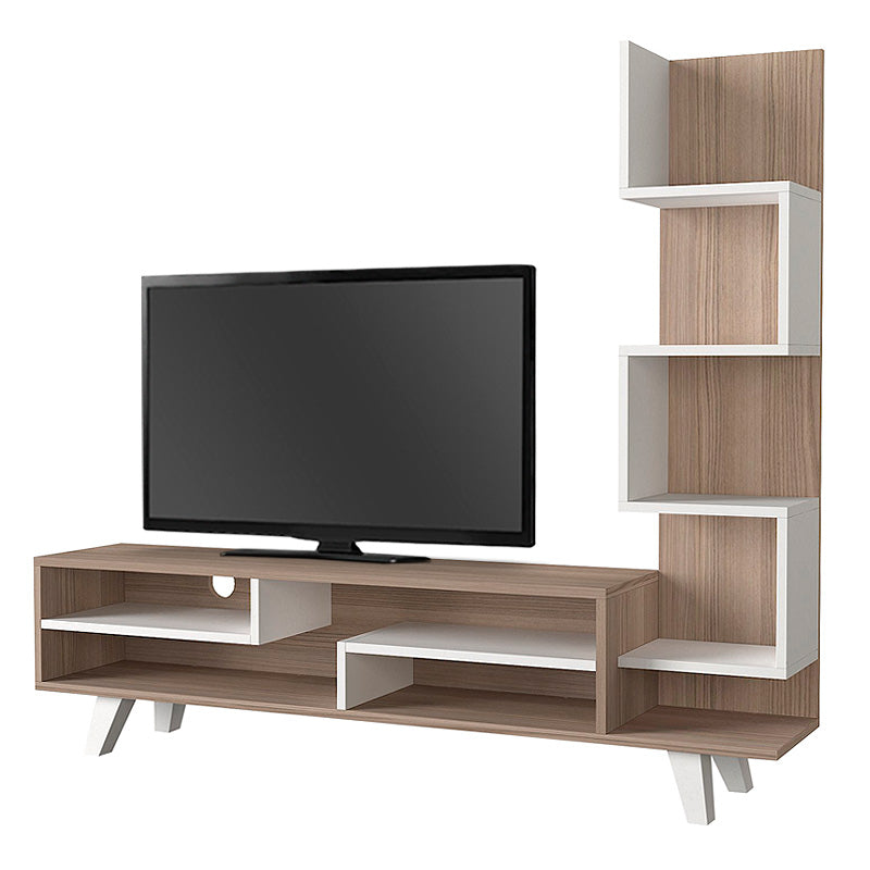 Έπιπλο τηλεόρασης Granada  χρώμα λευκό - cordoba 149,5x29,5x120εκ.