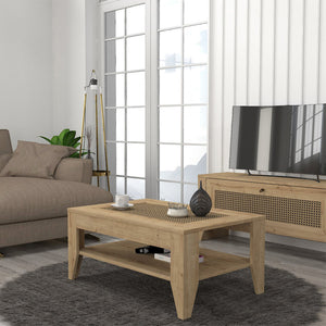Τραπεζάκι σαλονιού Madura  χρώμα sapphire oak 90x60x40εκ.