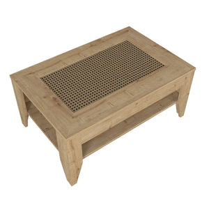 Τραπεζάκι σαλονιού Madura  χρώμα sapphire oak 90x60x40εκ.