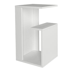 Τραπεζάκι βοηθητικό Rosana  χρώμα λευκό 35x29,5x60εκ.