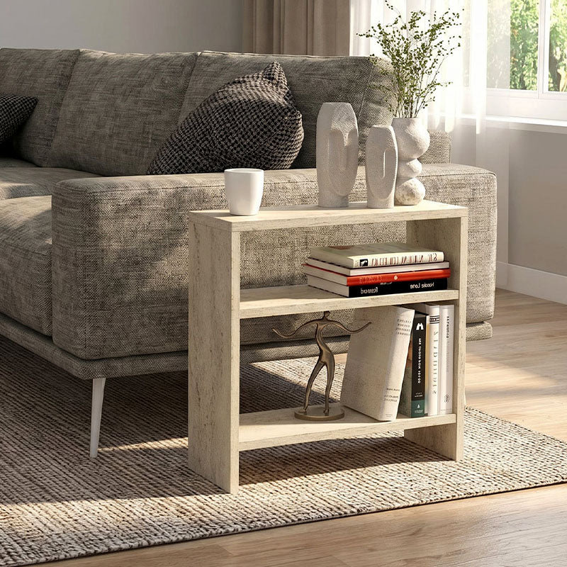 Τραπεζάκι βοηθητικό Silvanus  χρώμα travertine 51x17,5x49εκ. - Pakobazaar