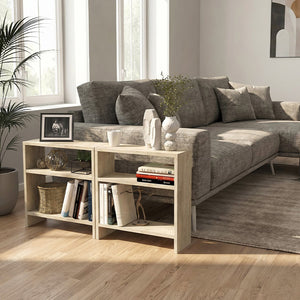 Τραπεζάκι βοηθητικό Silvanus  χρώμα travertine 51x17,5x49εκ. - Pakobazaar