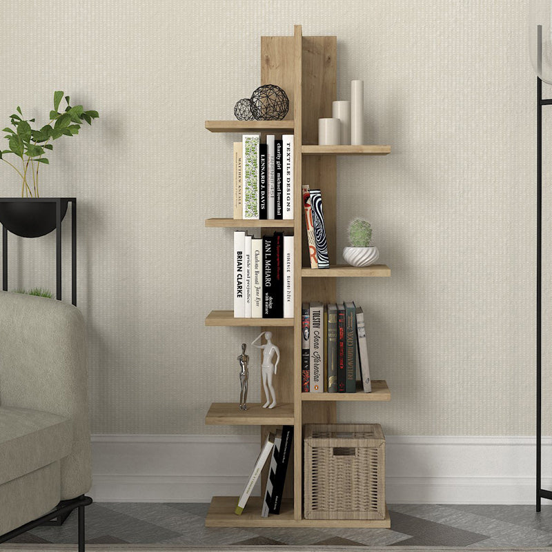 Βιβλιοθήκη Tree  χρώμα sapphire oak 45x21,4x121,8εκ.
