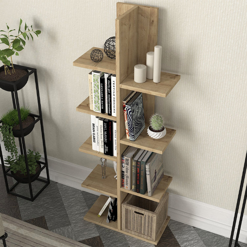 Βιβλιοθήκη Tree  χρώμα sapphire oak 45x21,4x121,8εκ.