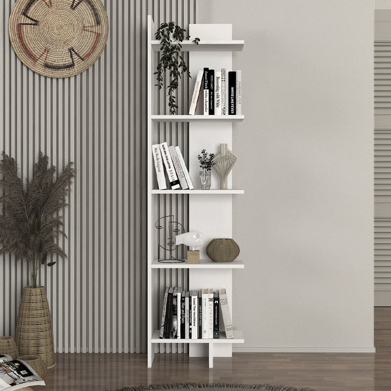 Βιβλιοθήκη Perla  χρώμα λευκό 48x22x170εκ. - Pakobazaar