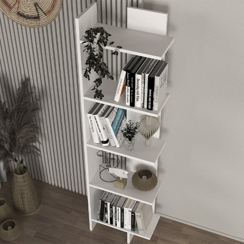 Βιβλιοθήκη Perla  χρώμα λευκό 48x22x170εκ. - Pakobazaar