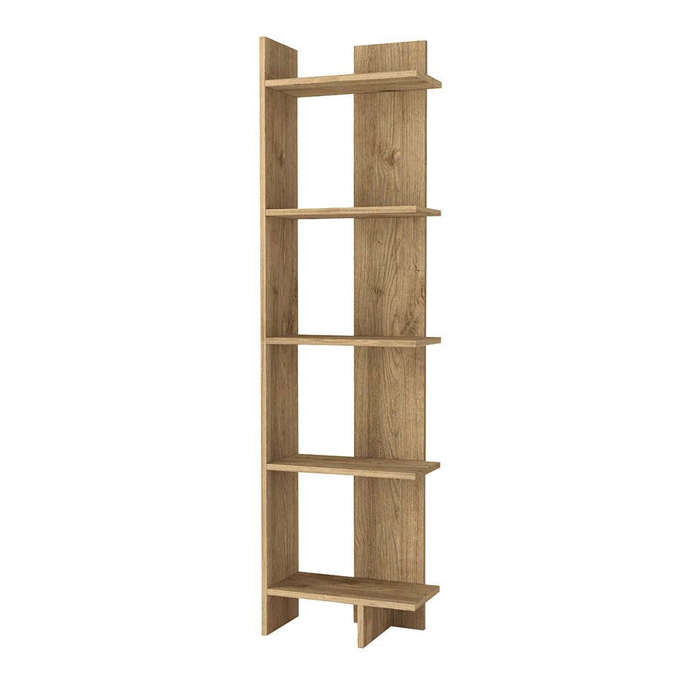 Βιβλιοθήκη Perla  χρώμα sepet oak 48x22x170εκ.