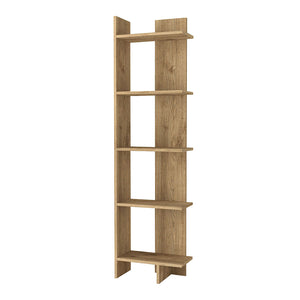 Βιβλιοθήκη Perla  χρώμα sepet oak 48x22x170εκ.